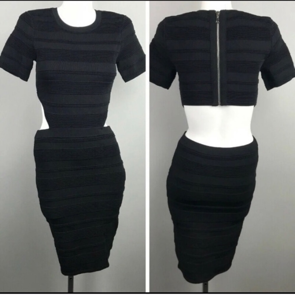 Torn by Ronny Kobo backless banded dress XS